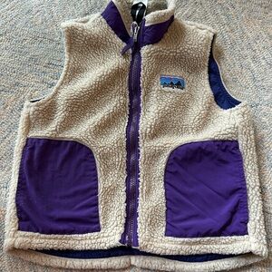 Patagonia Kids Purple Fleece Vest